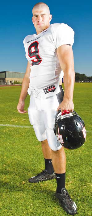 Portrait of quarterback Dylan Reda